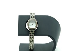 Cosmopoliton FY-RC Cos 400 Quarz Damen Datum Uhr 22mm Silber #1019