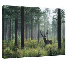 Leinwand Bilder Hirsch Wald