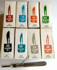 Skalpell Griff nr. 4 + 10 klingen nach Wahl, Neuware