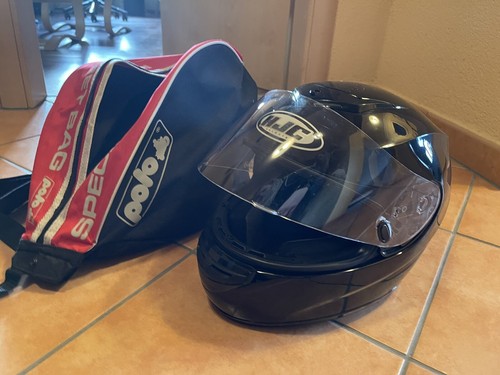 Motorradhelm hjc schwarz - motorradhelm,