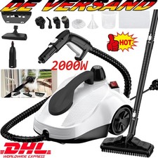 2000W Handdampfreiniger mit 16 Zubehör 2L Tank Dampfbesen Boden Auto Küche Bad