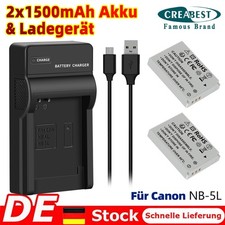 2x NB-5L NB-5LH Akku +