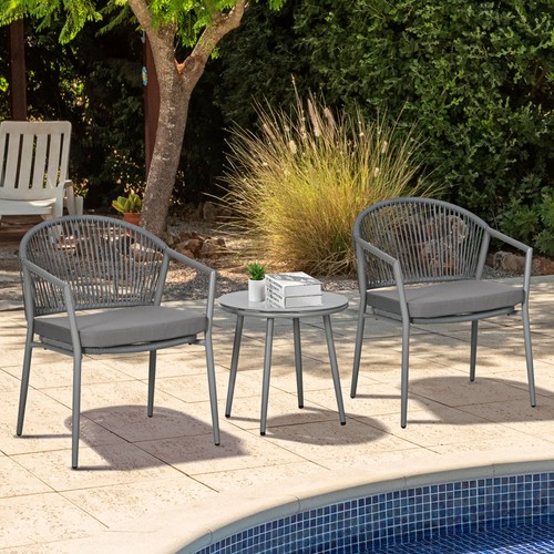 Outsunny rattan bistroset - outsunny,