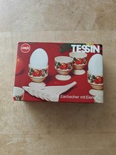 Eierbecher Set 12-teilig Emsa 70er Jahre Tessin Wie Neu Originalkarton Vintage