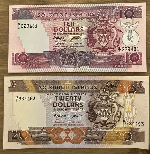 Solomon island banknoten - 2,