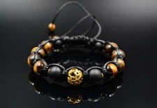 Mens Bracelet Macrame Gemstone