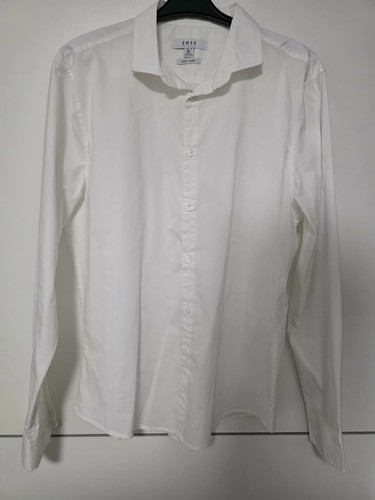 Smog herrenhemd weiß slim fit - herrenhemd,