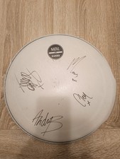 Only the Poets - played and signed drumhead