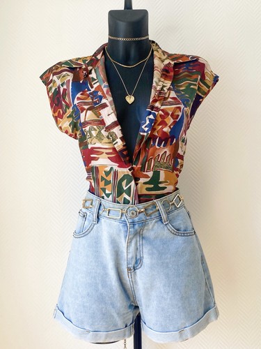 Vintage seide abstrakt print - vintage,