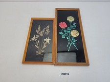 2x Bilder Blumen Trockenblumen