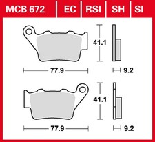 TRW Bremsbelag Sinter Offroad