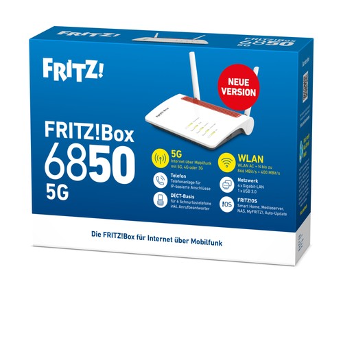 Fritz box 6850 wlan mesh - 5g, v2