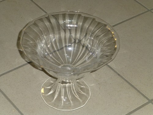 Große alte glas schale - große, glas-schale