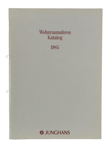 Junghans uhren katalog 1985 - junghans, uhren-katalog