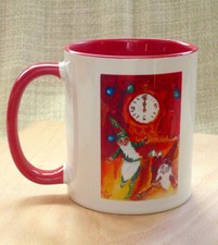 Bicolor Keramik Tasse im