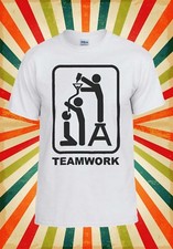 Teamarbeit Bier Bong Trichter Pfeife cool Herren Damen Weste Tank Top Unisex T-Shirt 688