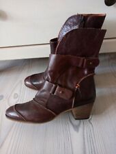  Stiefeletten Gr.38 Echtleder Braun Top Zustand  !!!