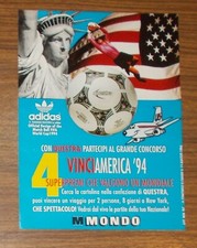 Seltene Werbung ADIDAS QUESTRA WM '94 USA Spielball Fußball MONDO 1994