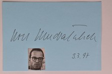 Wolf Wondratschek -  - original Autogramm -  - ca. 10x15cm - Schriftstück