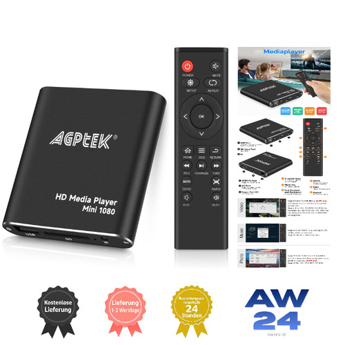 Mini mediaplayer 1080p full - mediaplayer, hd