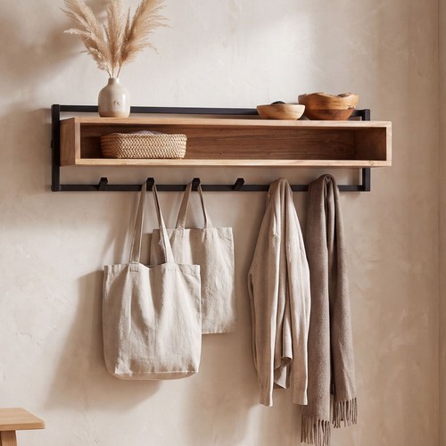 Wandgarderobe massivholz 90cm - wandgarderobe,