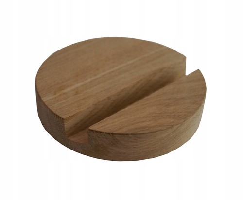 Runde holz handyhalterung aus - runde, holz-handyhalterung