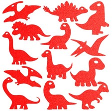 13x Reflektoraufkleber, Dinosaurier Reflex reflektierende Aufkleber Dino x