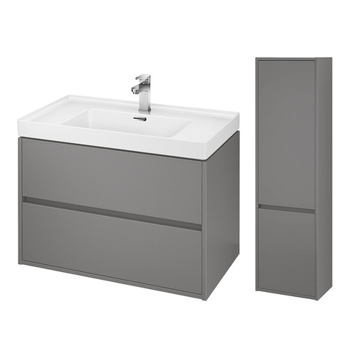 Badezimmermöbel set grau - set,