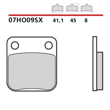 Paar bremsbeläge vorne brembo - paar,