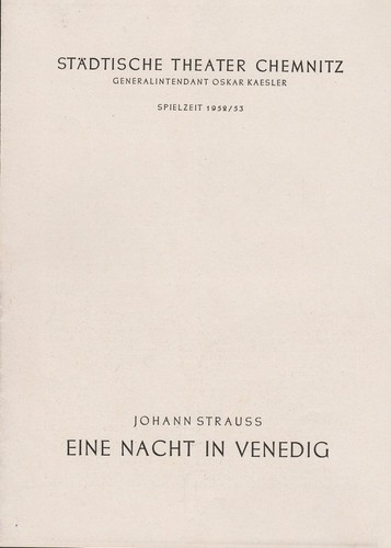Programmheft johann strauss - programmheft,