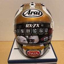 Arai RX-7X Integralhelm PATA Design Monster Energy Logo Gold/Weiß/Schwarz Neu