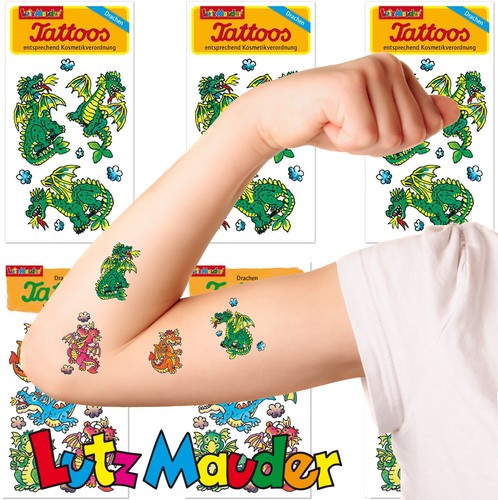 Drachen tattoo set - tattoo,