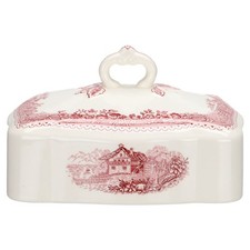 Deckel für Butterdose eckig Villeroy & Boch Burgenland rot