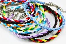 Armband 20 cm Stoffarmband Freundschaftsarmband Partnerarmband geflochten, AA-10