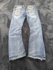 Rock Revival Vintage Herren Jeans 36 L  Blau Slim Bootcut