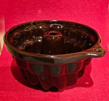 Backform alt Keramik glasiert Guglhupf Kuchenform  Puddingform  Scheurich Deko