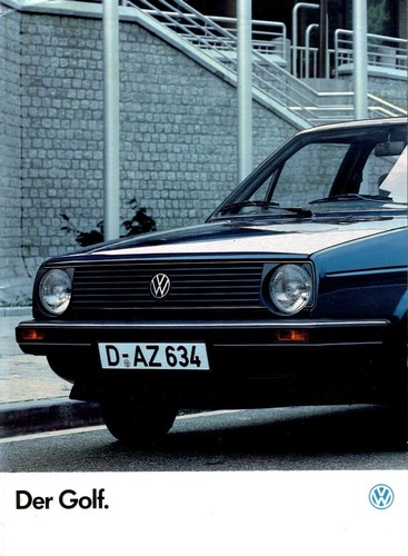 Golf prospekt 1986 - vw, mit