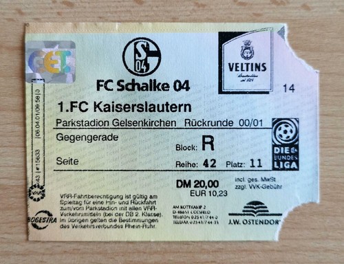 Eintrittskarte schalke 04 - eintrittskarte,