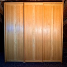 Massivholz Kleiderschrank vom Schreiner, Einzelanfertigung Buche/Birke  233x222
