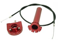 Schnellgasgriff rot mit Gasbowdenzug für Simson S51 S50 S70 S53 SR50 Tuning