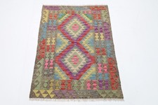 3 x 4 Fuß Chobi Kelim Akzent