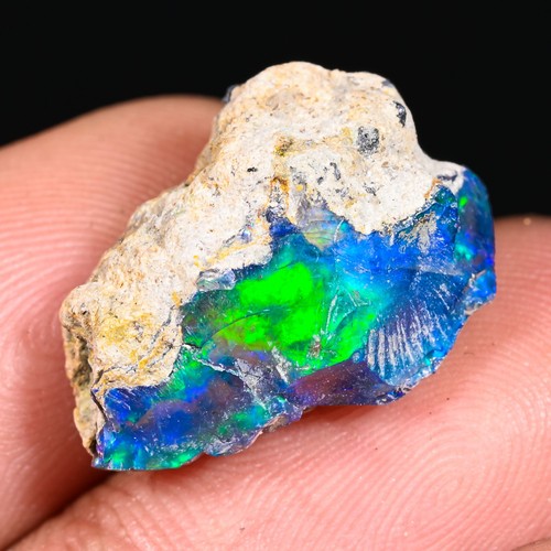 Schwarzer opal roh - opal, welo