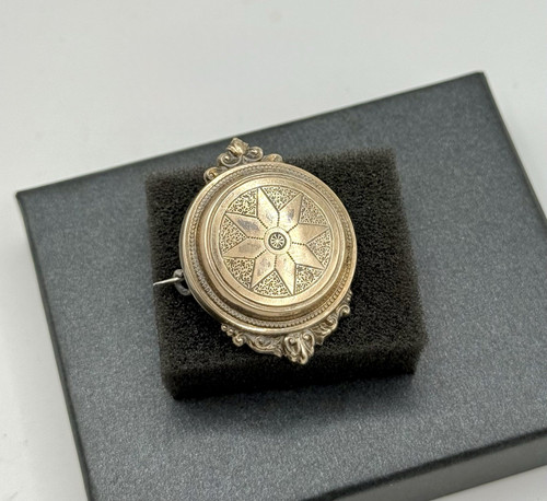 Antike biedermeier brosche - antike,