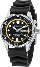 Kampfschwimmer Herren Taucheruhr 100ATM, Helium Ventil, Leuchtindex, Tag Datum