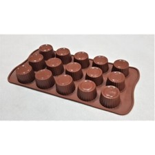 1 x Pralinenform Silikon rund