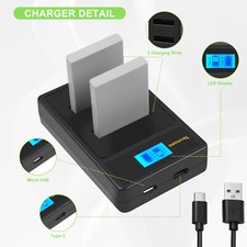 2x EN-EL5 Akku+Dual Ladegerät