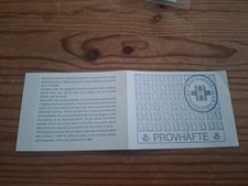 Schweden Markenheftchen Probe