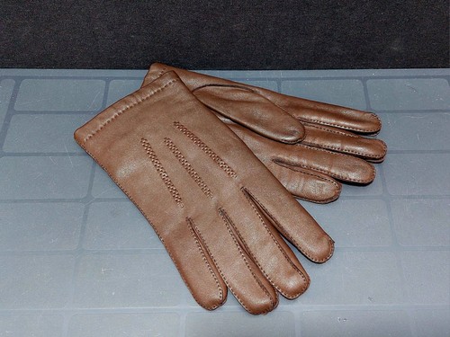 Leder handschuhe braun nappa - braun,