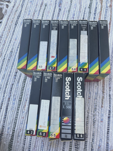 Stück videokassetten - 14,