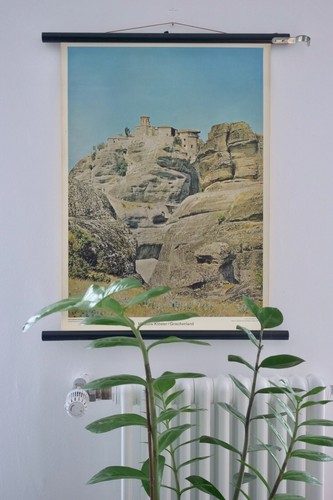 Vintage meteora kloster - meteora, |